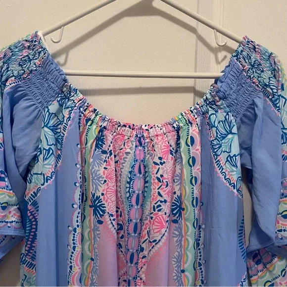 Lilly Pulitzer Fawna Dress Seaside Shindig Size M - Picture 3 of 16